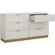 Jenkins High Gloss Cream Dresser